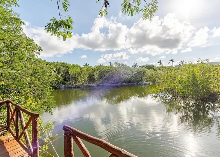 Departamento 2, Country Home, Con Muelle De Pesca, Club De Playa, Alberca, Cenote Y Campo De Golf, Contrata Day Pass Bahia Principe * Tulum