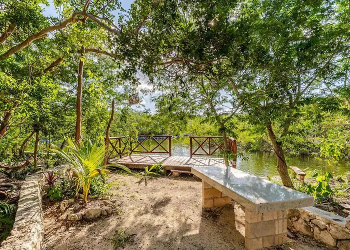 Departamento 2, Country Home, Con Muelle De Pesca, Club De Playa, Alberca, Cenote Y Campo De Golf, Contrata Day Pass Bahia Principe Apartment *